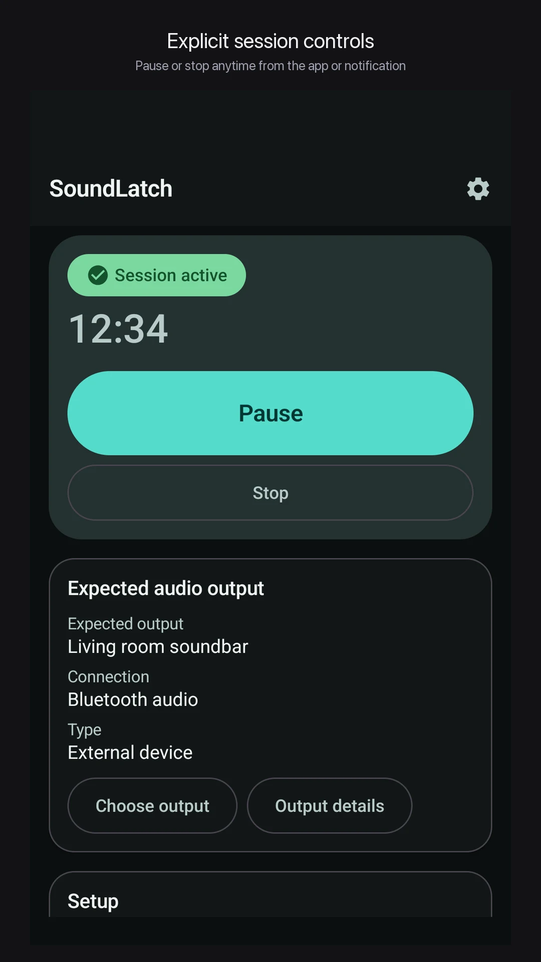 SoundLatch: Keep Speaker Awake screenshot
