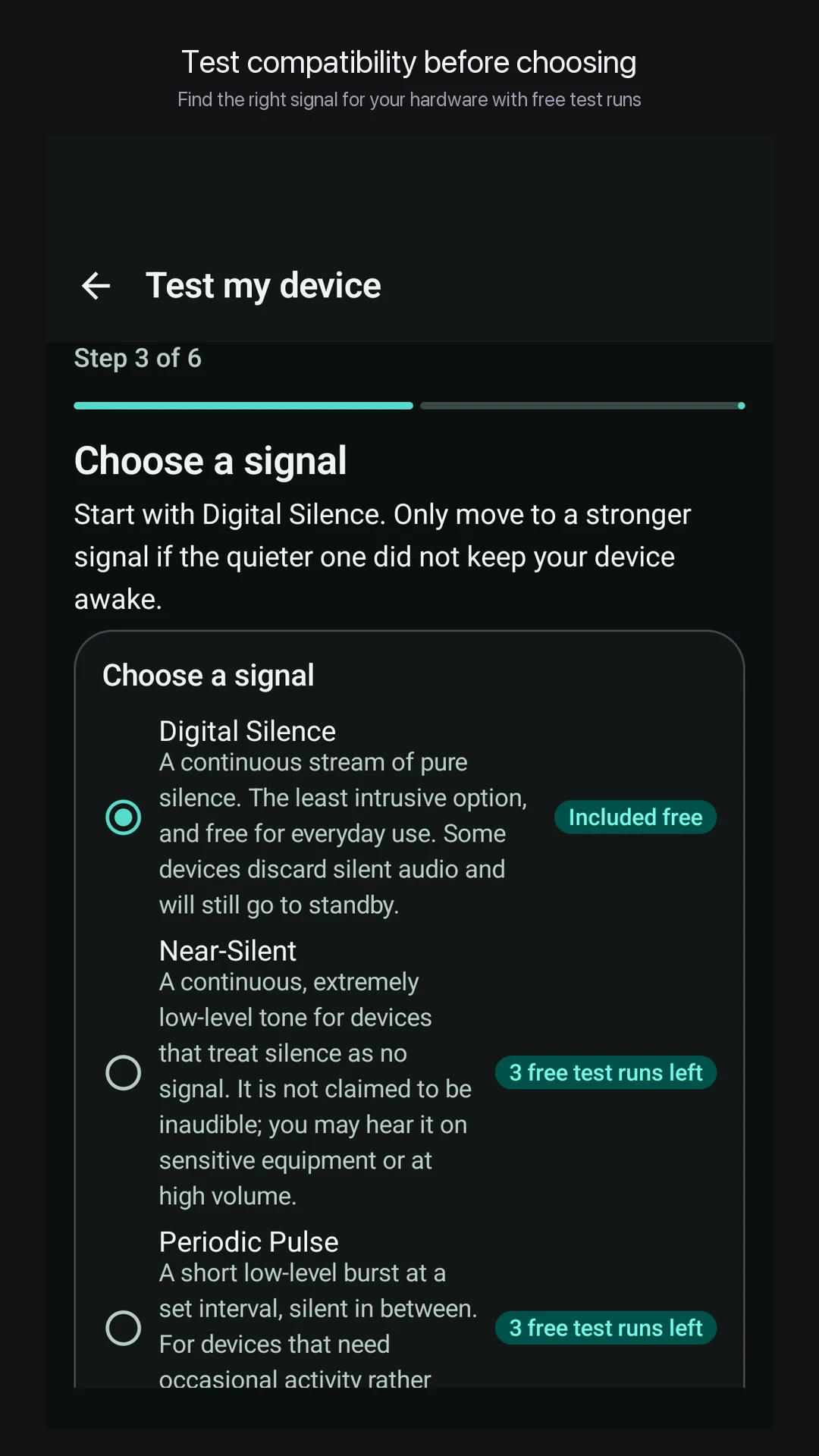 SoundLatch: Keep Speaker Awake screenshot