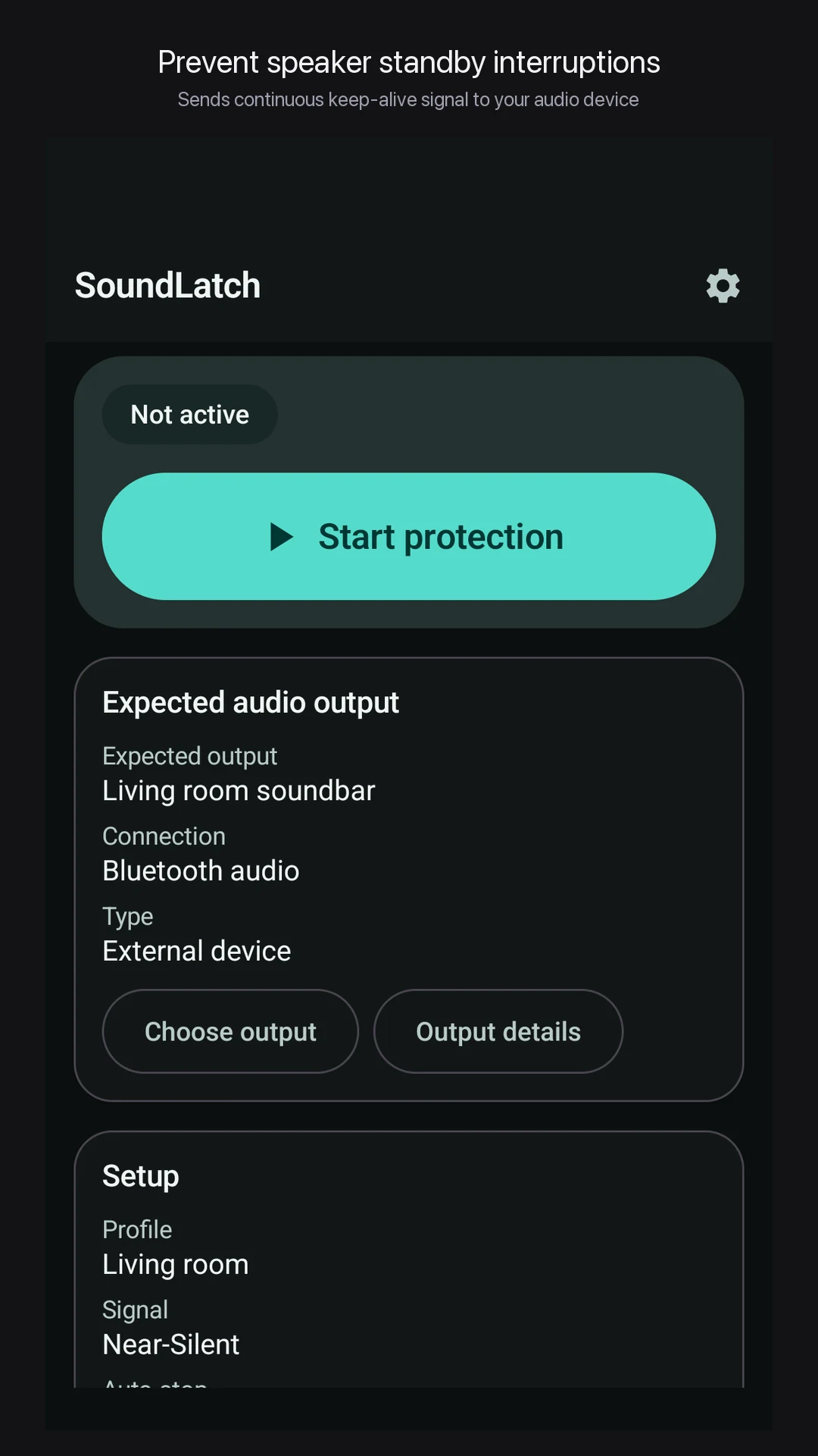 SoundLatch: Keep Speaker Awake screenshot